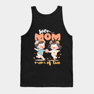 Volleyball Pregnancy Shirt | Soon Mom Of Twins Tank Top